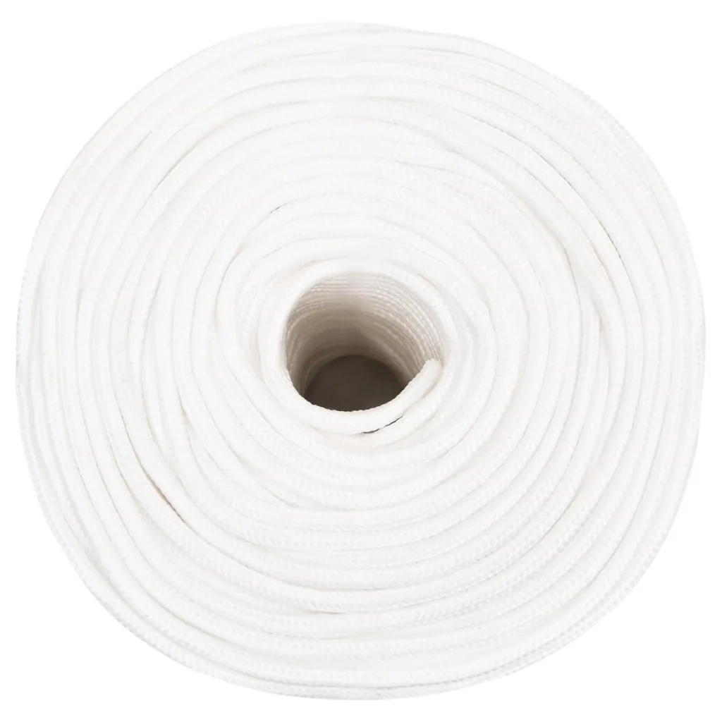 Corda per barca Completamente Bianca 10 mm 100 m in Polipropilene 152561
