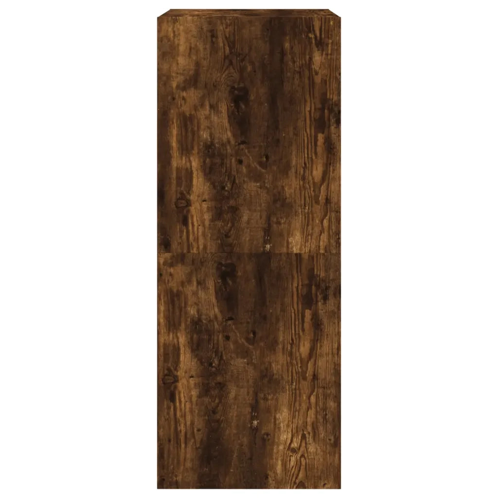Scarpiera | Mobile per scarpe con 2 Cassetti Ribaltabili Rovere Fumo 60x42x180 cm