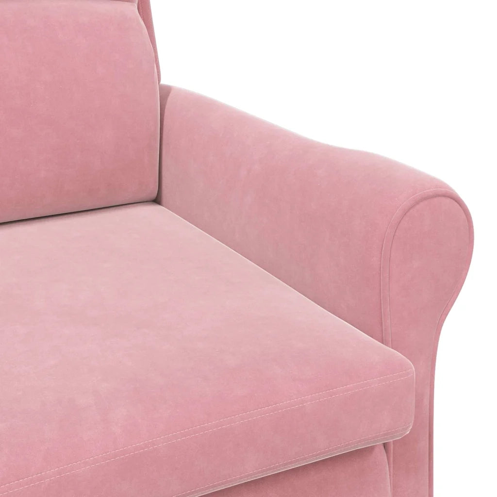 poltrona Rosa 76 x 94 x 102 cm Velluto