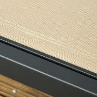 Lettino prendisole in alluminio e textilene con ruote e poggiatesta schienale regolabile kaki