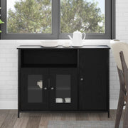 Credenza Rovere Nero 100 x 35 x 75 cm 869093