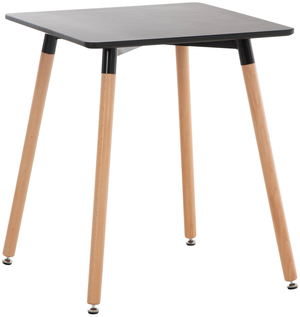 Tavolo Quadrato da Cucina Viborg nero,60 cm