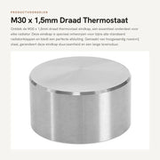 Filtro di fine radiatore in acciaio inossidabile - M30 x 1,5mm - Filtro di fine radiatore - Chiusura radiatore - Chiusura compatta e spaziale - Compatibilità universale - Filtro di fine radiatore thermostatico