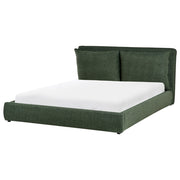 Letto matrimoniale ad acqua tessuto verde scuro 160 x 200 cm camera da letto moderna