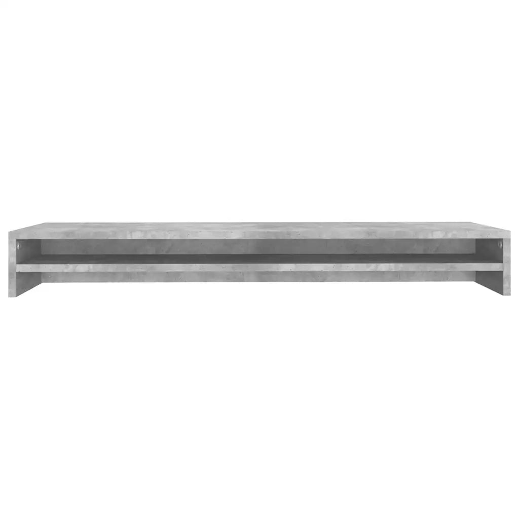 Supporto Monitor Grigio Cemento 100x24x13 cm Legno Multistrato 800337