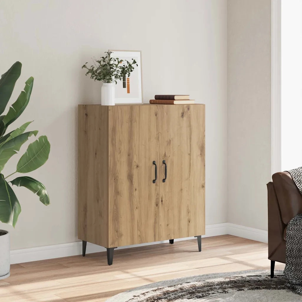 vidaXL Credenza Rovere Artigianale 70x34x90 cm in Legno Multistrato