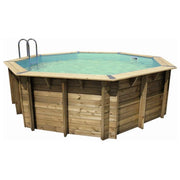 Piscina In Legno Ottagonale Northwood 430 -  4,30 H.1,20 M - Liner Beige