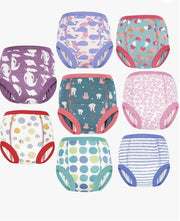 Set di 8 pantaloncini da allenamento, morbidi e respiranti, pantaloncini da allenamento per potjestraining, pantaloncini da allenamento 6 strati per bambini da 2 anni