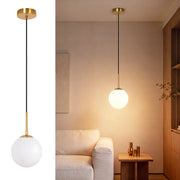 ZMH Lampada a Sospensione 1 Luce Vetro G9 Moderna per Camera Soggiorno senza lampadine