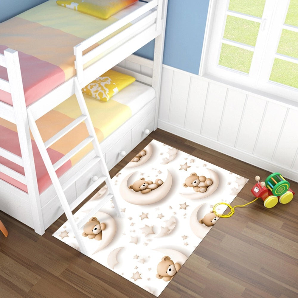 Tappeto Cameretta 75x120 Cm Camera Letto Bambini Moderno Antimacchia Morbido Gioco Bimbi Dis A