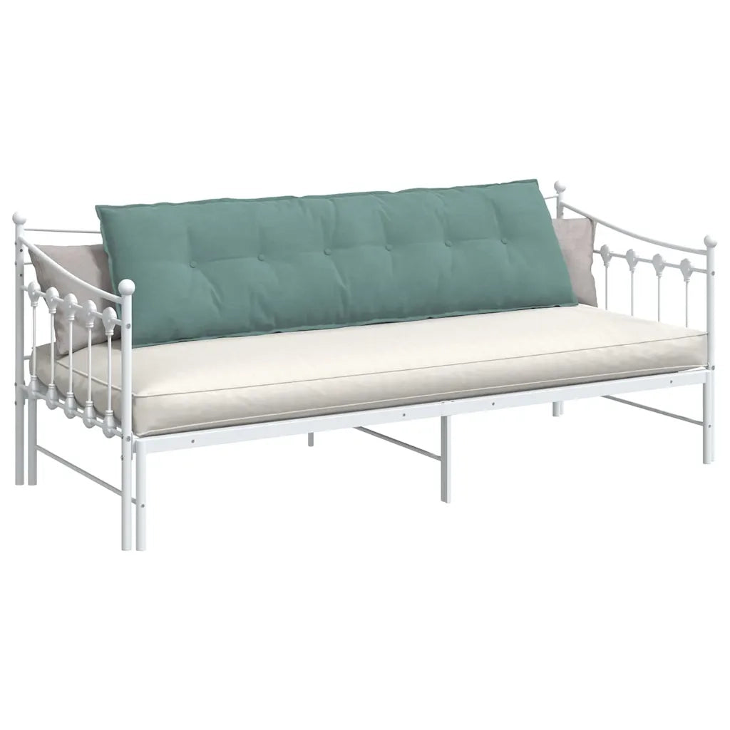 Cuscino per Schiena | Cuscino dorsale Verde Mare 180 x 50 cm Tessuto in Cords