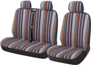 Set di coperte per sedili per auto in stile etnico, universale per sedile guida e passeggero, accessori interno per veicoli commerciali