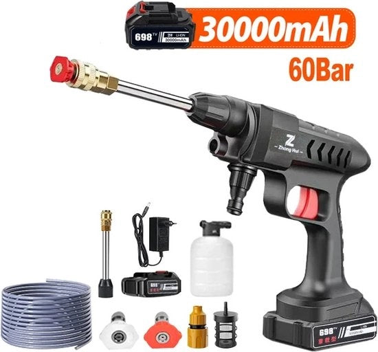 Pulitore di aria compressa a 300W - Oplaadbaar - Wassen - Auto - Giardino