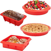Set di stampi per dolci forma rotonda forma quadrata stampo per dolci in silicone