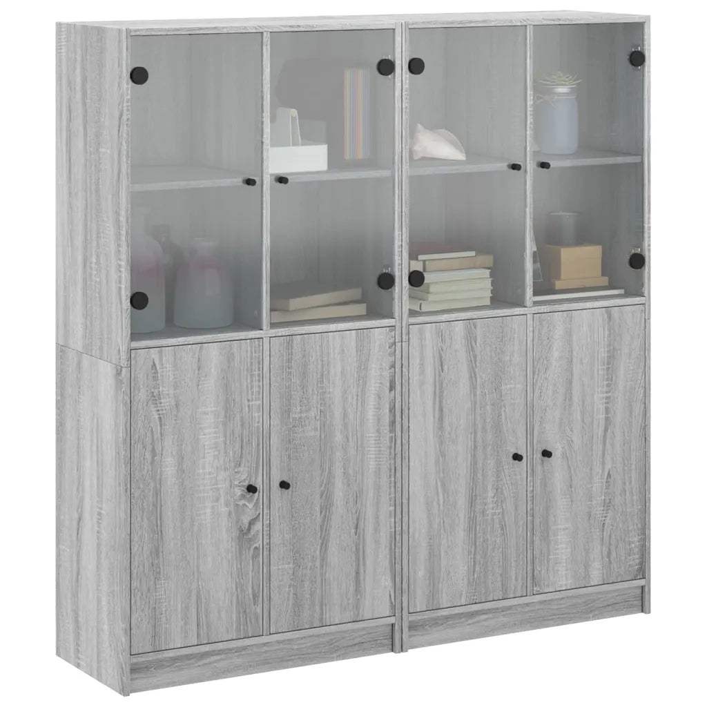 Libreria Ante Grigio Sonoma 136x37x142 cm in Legno Multistrato 3206529