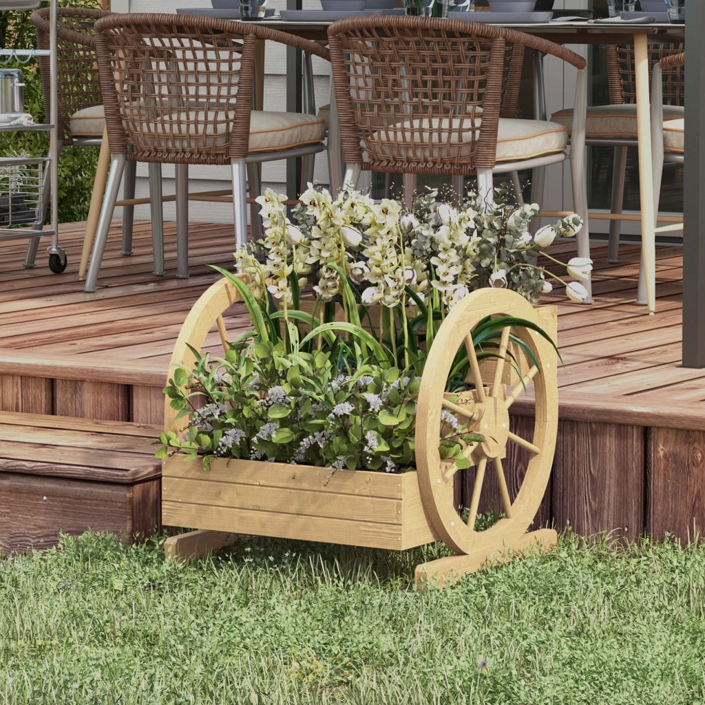 Fioriera Giardino 3 Livelli Scala Legno ¨C zephmum ¨C 61x62x57 cm Naturale
