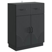 Credenza Nero 66 x 34,5 x 87 cm Legno ingegnerizzato