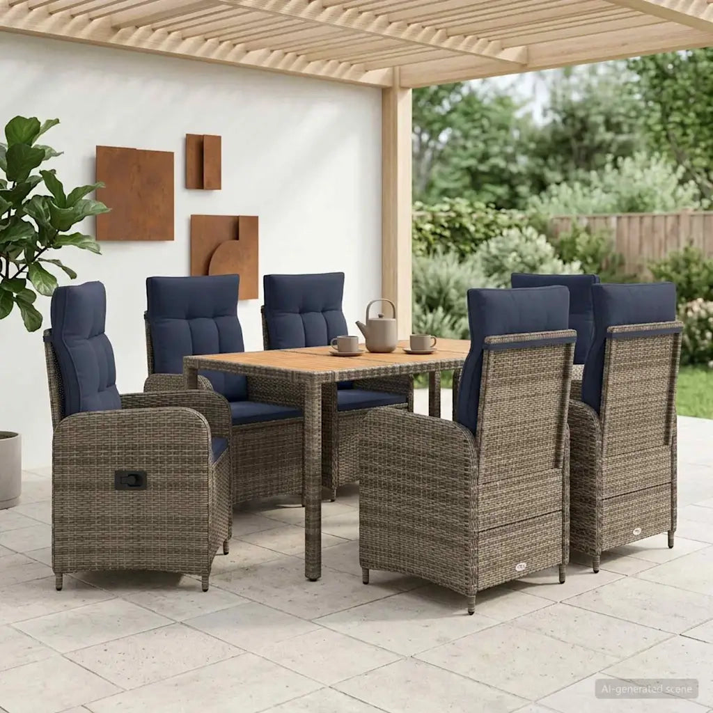 Set da pranzo per esterni 7 pz 3422283