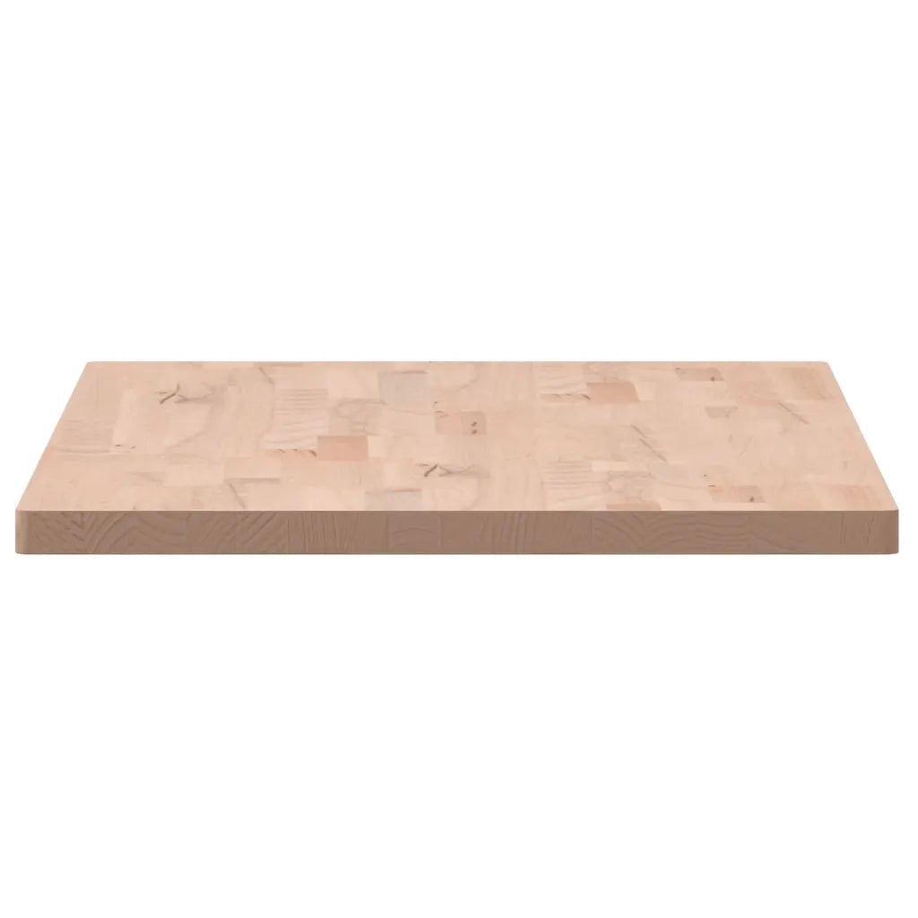 Piano Tavolo 100x50x2,5cm Rettangolare Legno Massello di Faggio 3188883