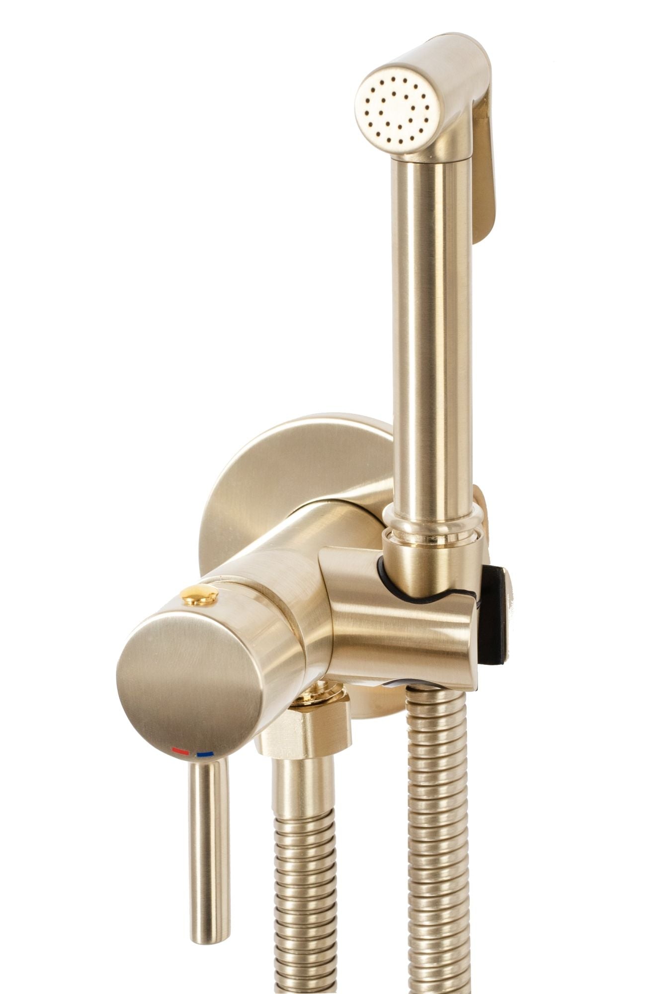 Rubinetto Bidet Rea Lungo Loop Gold Brush