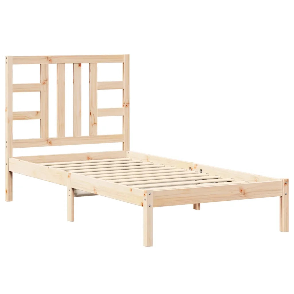 Giroletto-Struttura Letto in Legno Massello 90x200 cm 661494