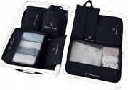Set di Cubi di Pacco 7-Delig - Organizzatore per valigia e zaino - Cubi di Pacco per Compressione - Set di Organizzatore per Valigia - Organizzatore di Abbigliamento per Valigie, Borse e Zaini