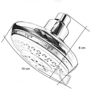 Soffione, soffioncino anticalcare con 3 getti, idromassaggio, monogetto