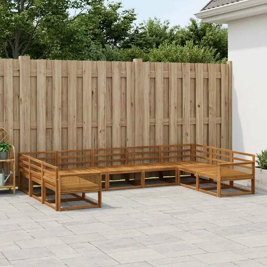 Set di divani da esterno 9 pcs Naturale 3382887