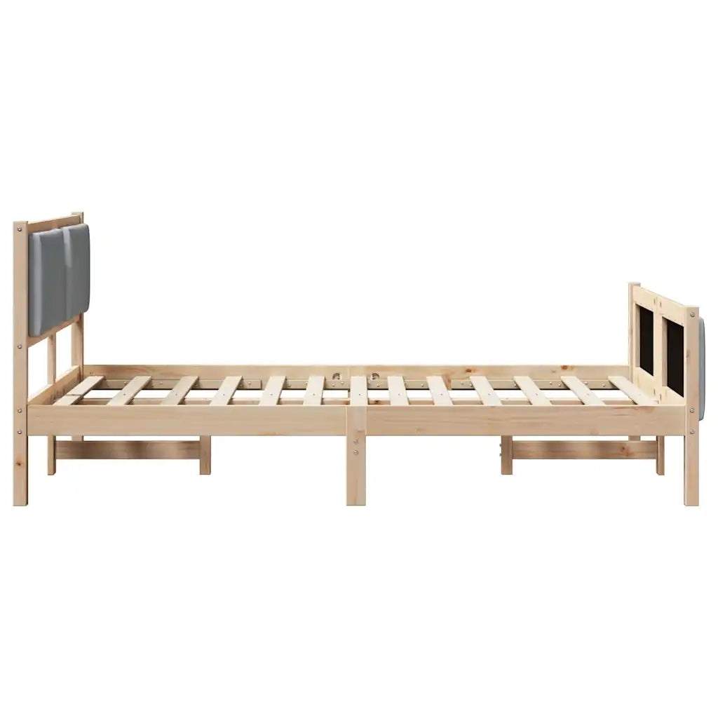 Struttura del letto Grigio chiaro 120 x 200 cm Tessuto