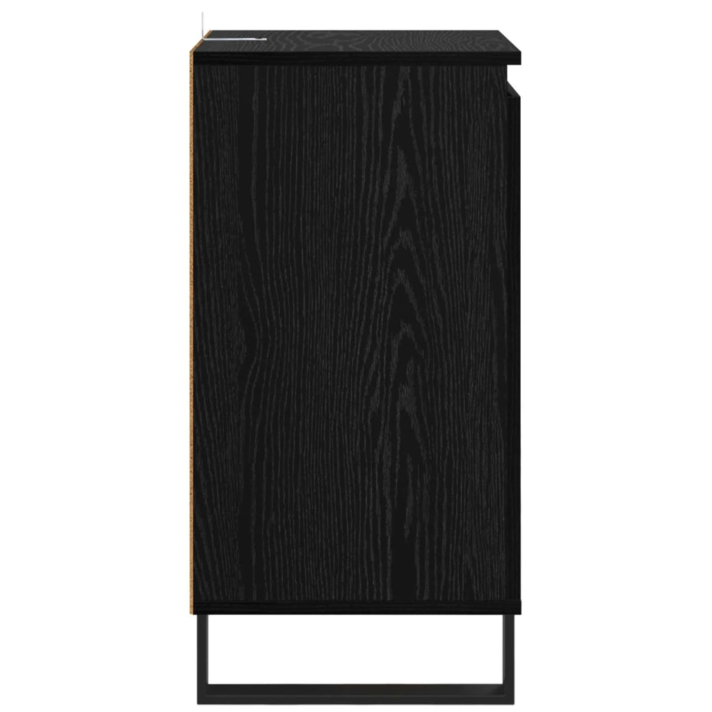 Credenza | Madia | Buffet da pranzo | Armadio da pranzo Rovere Nero 40 x 35 x 70 cm Legno multistrato