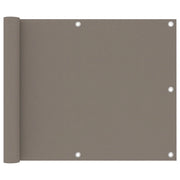 Schermo per balcone schermo per la privacy 75 x 300 cm tessuto Oxford color tortora 02_0010382