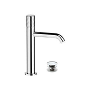 Miscelatore per lavabo altezza media senza foro sul corpo con scarico click-clack - serie Celebrity