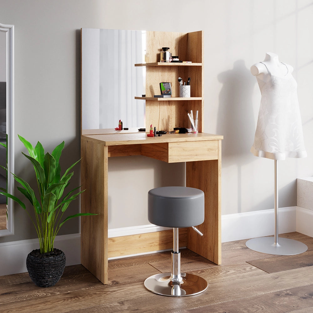 Vicco Sgabello Grigio 33.5 x 67 cm per tavolo da toeletta