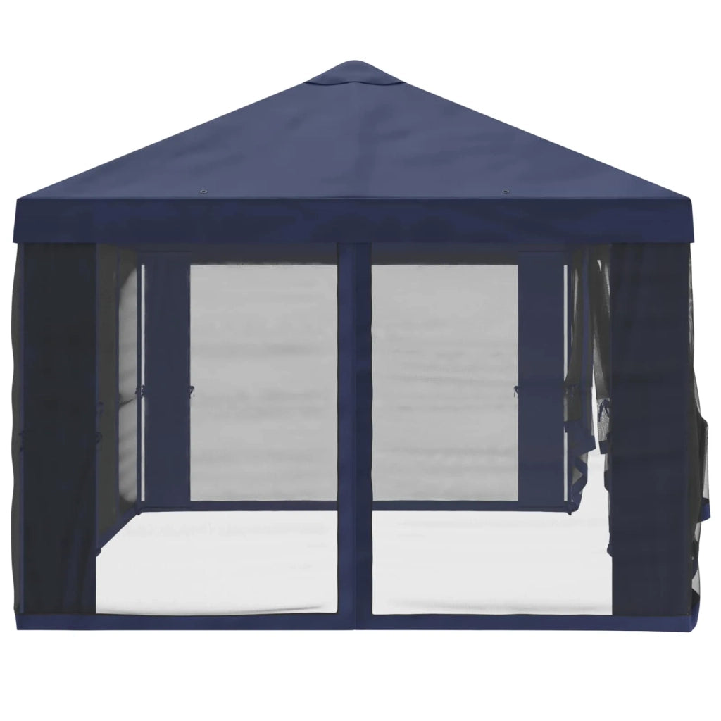 Copertura Gazebo con Pareti Laterali Blu 600,5 x 300,5 cm 900441
