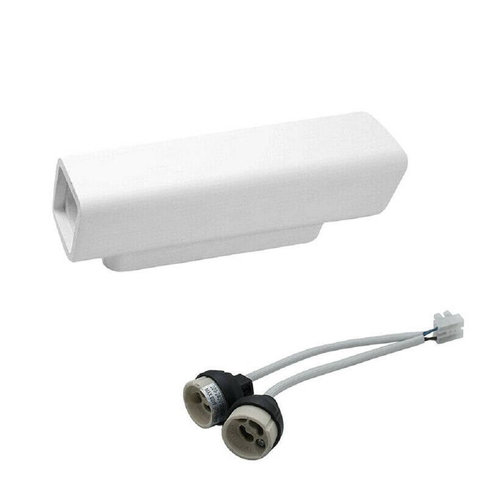 Trade Shop - Applique Parete Doppia Emissione Up Down In Gesso Verniciabile Cubo Gu10 Gs-e51 -