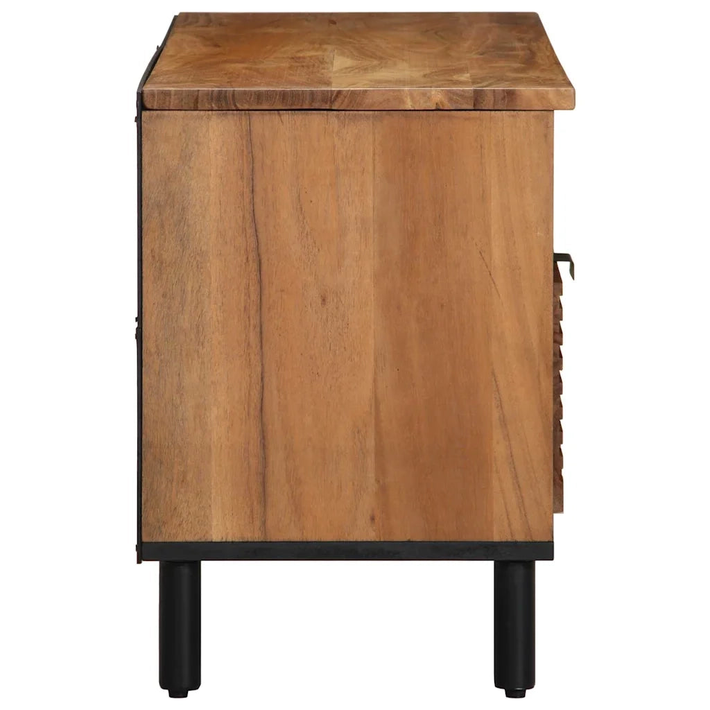Mobile TV-Credenza per TV Legno di Acacia Massello 100 x 33,5 x 46 cm 761116