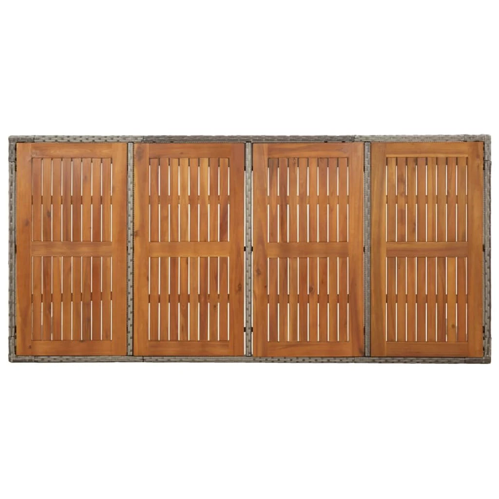 Set da pranzo da giardino in rattan grigio da 7 pezzi e cuscini 02_0014897