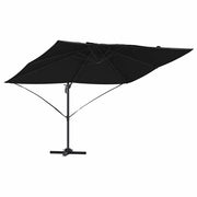 Ombrello | Parasolne Nero 351 x 250 x 260 cm Poliestere e Alluminio