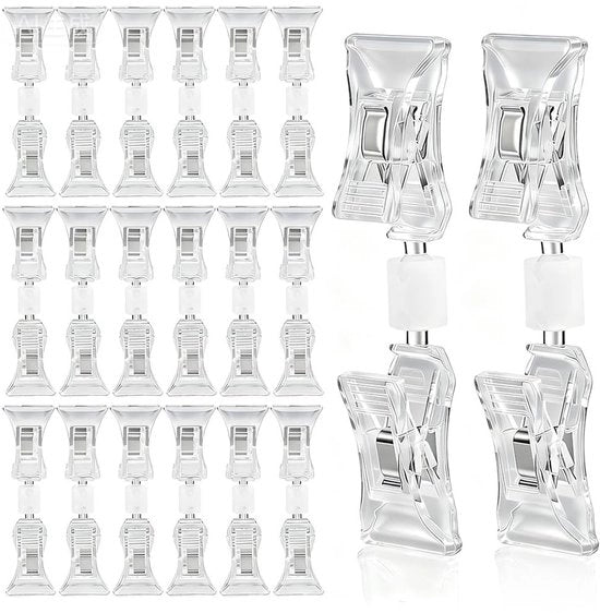 Display Houders per 58 Stuks - Materiali ABS - Display per Etichette e Visite - per Etichette di Prezzo - per Label di Abbigliamento - Multifunzionali e Duraturi