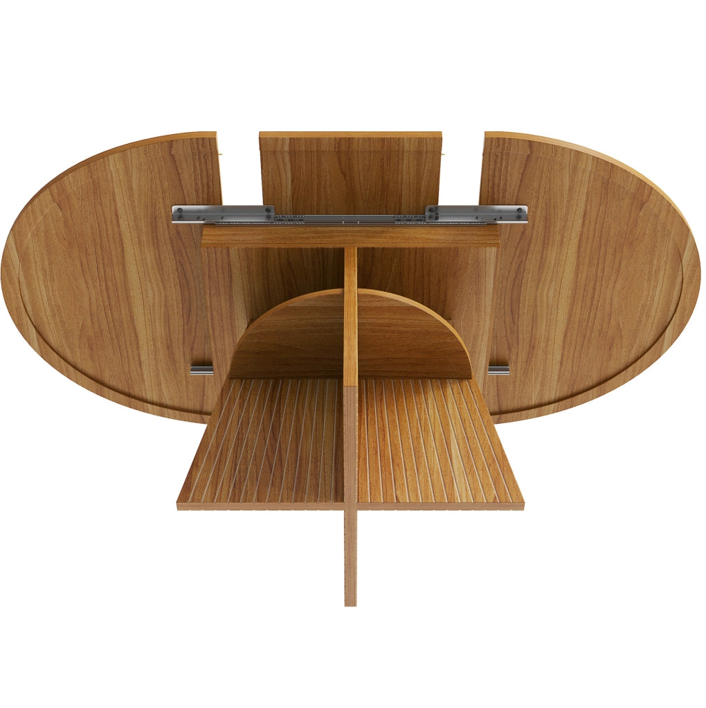 Tavolo da pranzo allungabile 110x150x76 cm in MDF marrone scuro