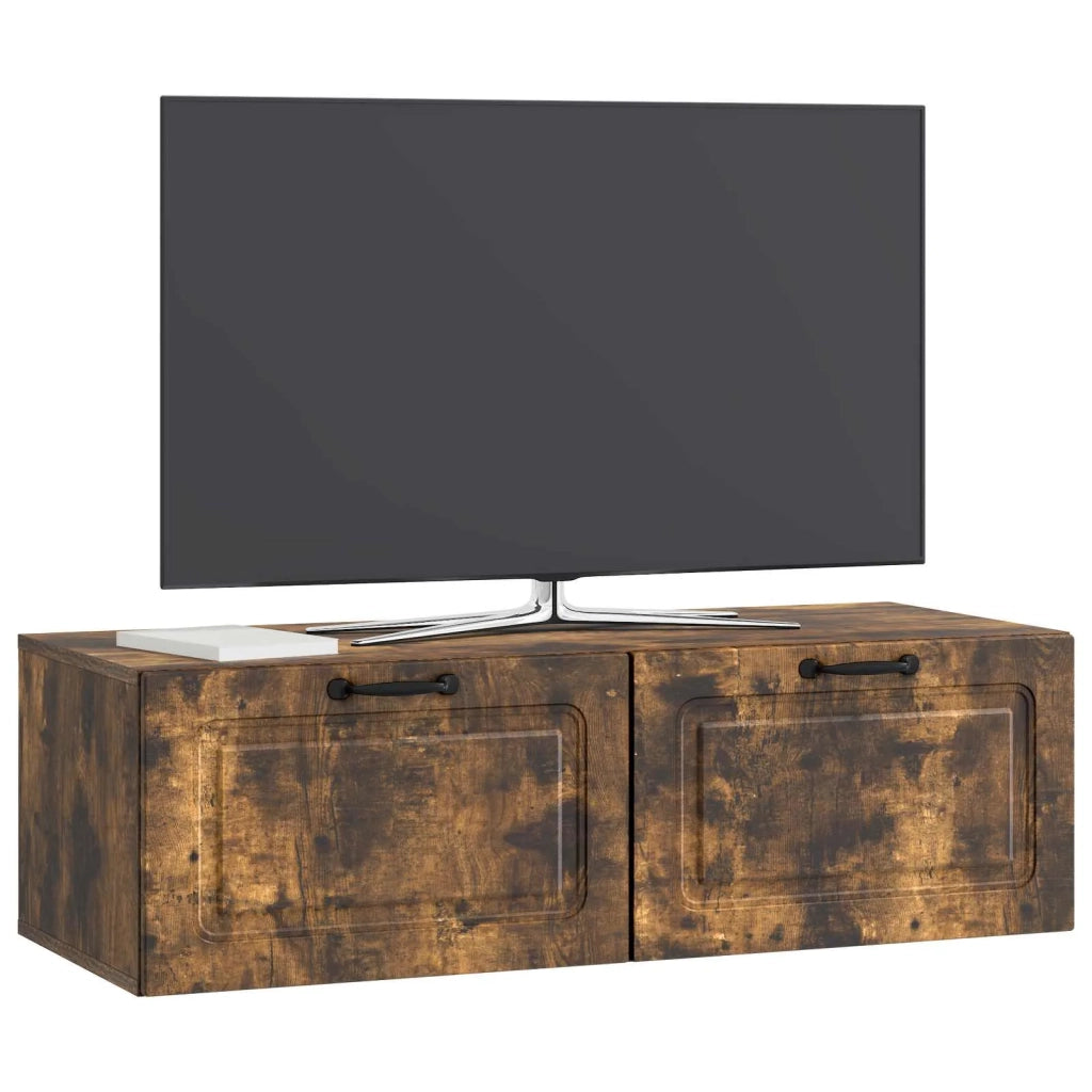 Mobile Porta TV da Muro Rovere Fumo 98 x 41 x 30 cm