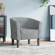 Divano Sedia-Poltrona Cabriolet Grigio Scuro in Velluto 271420