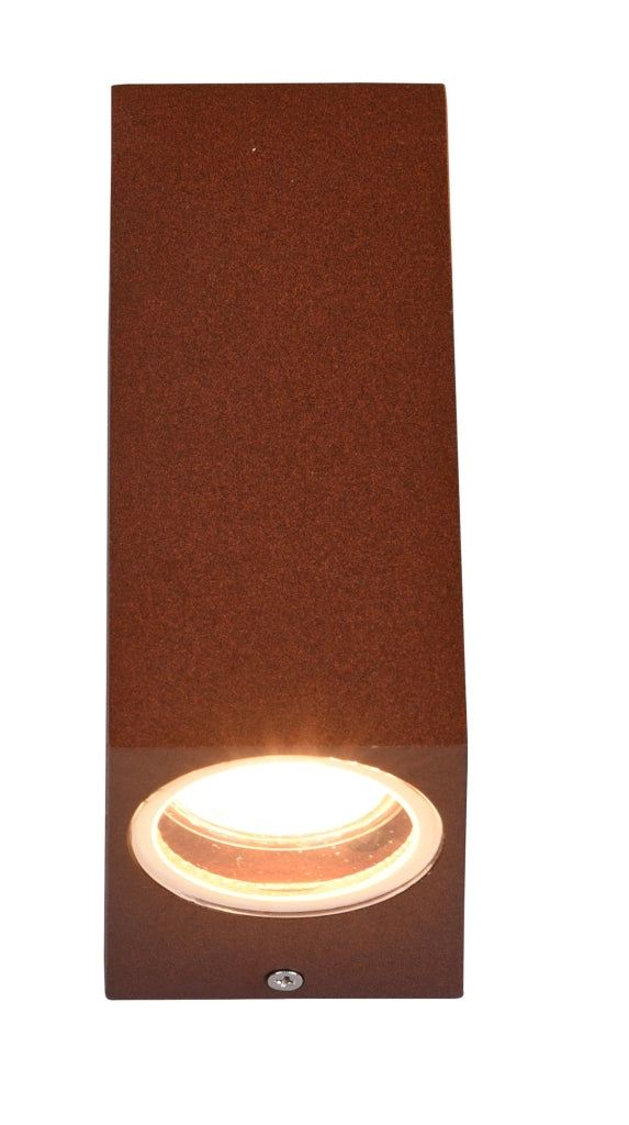 Applique da Esterno Attacco GU10 in Alluminio Pressofuso Ruggine