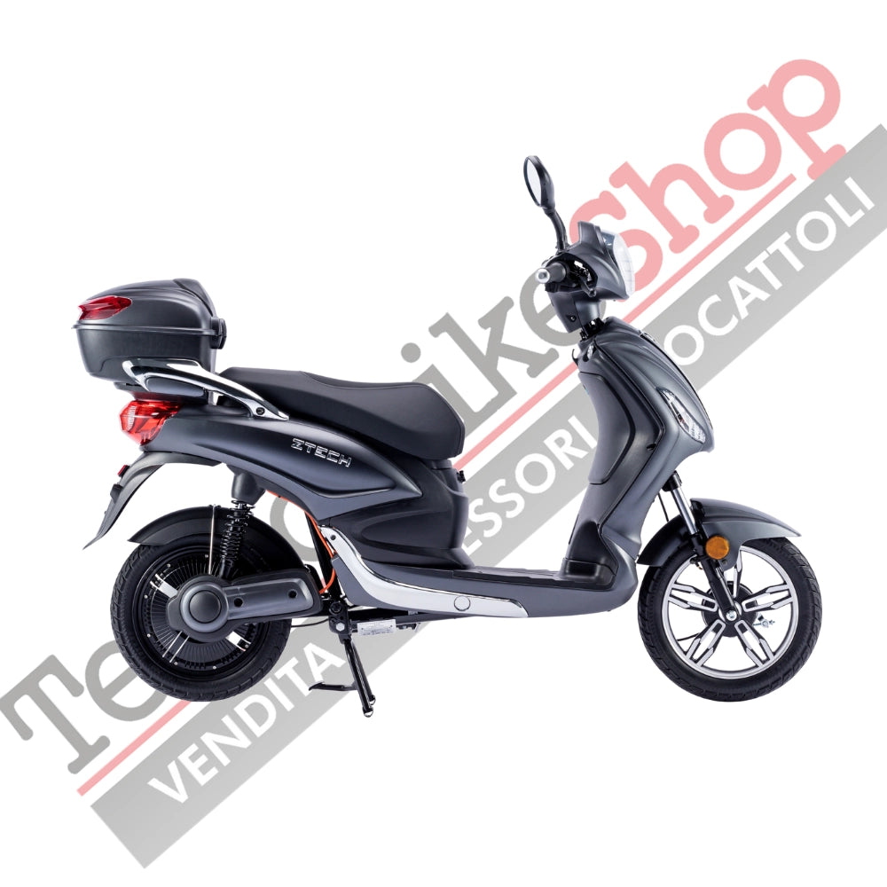 Bicicletta Elettrica Scooter Z-TECH ZT-09-TC 500W 20Ah 48V Batteria Piombo-Nero Opaco Matt
