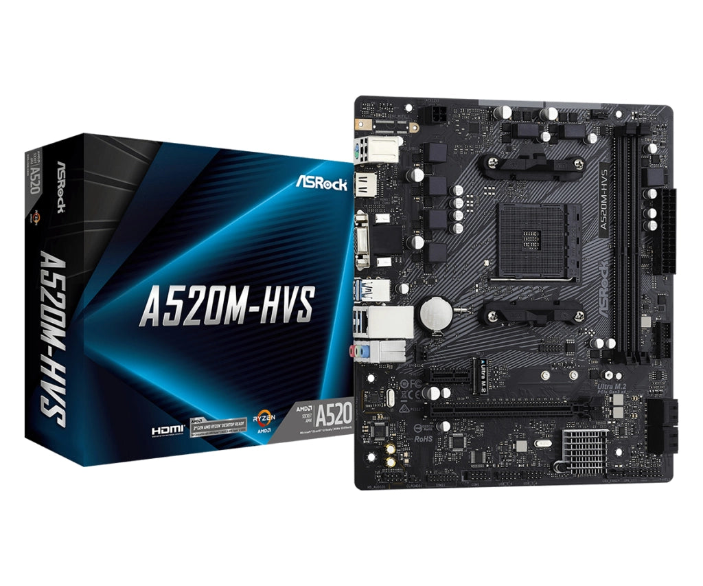 ASROCK A520M-HVS (AM4) (D)
