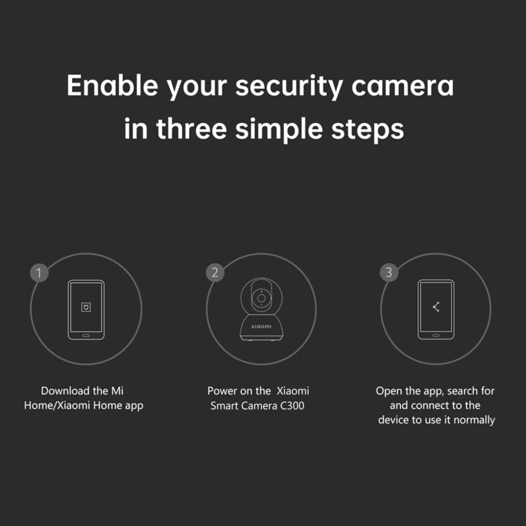 Mi Smart Camera C300 2K, Telecamera Wifi Interno Sorveglianza, Rilevamento Umano Intelligente AI, Risoluzione 2K, Rilevamento Umano Con IA -Lente 6P Apertura F1.4, Bianco