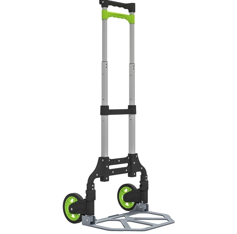 Carrello portapacchi pieghevole in alluminio 38,5 x 41 x 100 cm multicolore