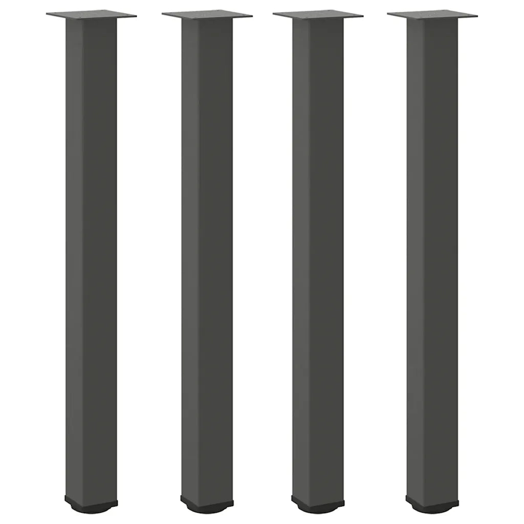 vidaXL Gambe per tavolo da bar 4 pz Antracite 100-102 cm Acciaio