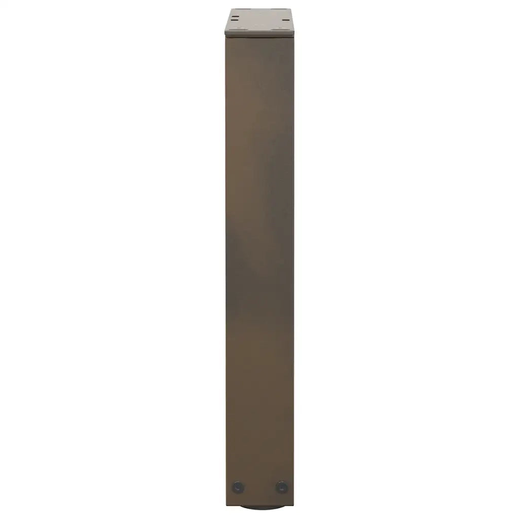 Gambe per Tavolino da Caffè a Forma di V 2 pz Acciaio Naturale 28x(42-43,3) cm Acciaio 4012623