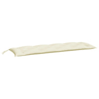 Cuscino per Panca Bianco Crema 150x50x7 cm in Tessuto Oxford